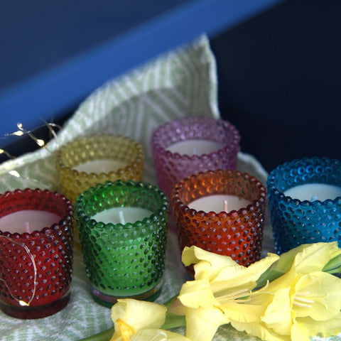 DOTTED JAR CANDLES ( Set of 6 )