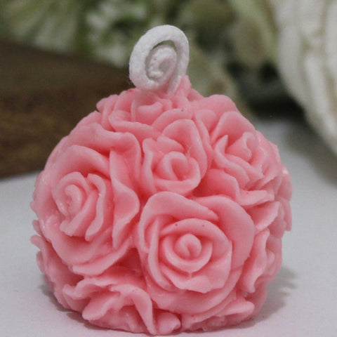 ROSE BALL CANDLES - 6