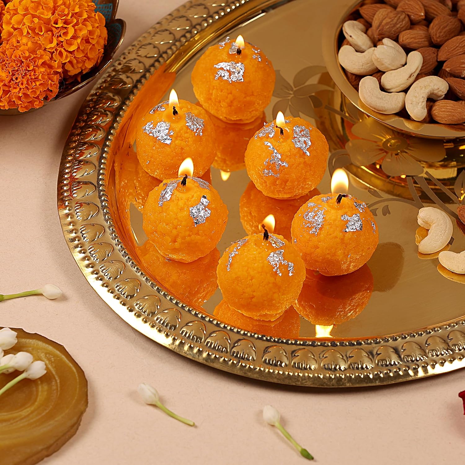 Laddoo Candles - Pack of 6